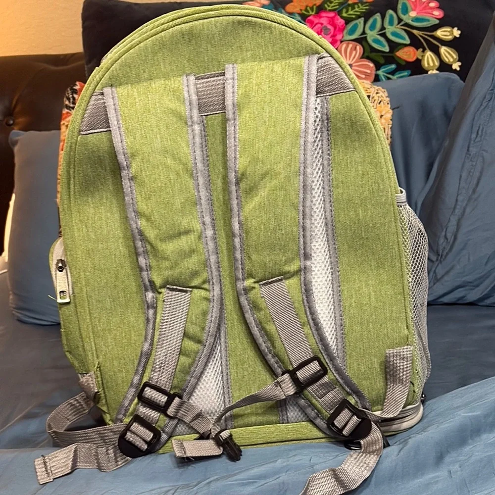 Green Dog Carrier Backpack